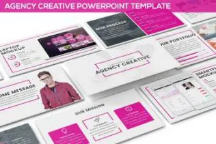 创意的公司介绍类ppt模板Agency Creative Powerpoint