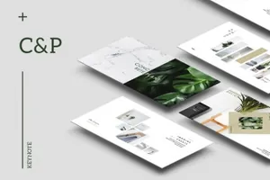 极简主义风格商业清新现代创意演示CP Keynote