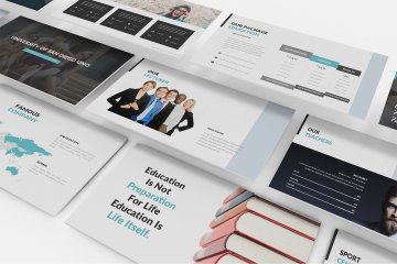 教育主题模板附带90个独特的幻灯片University_Education_Keynote