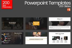 多用途的商务商业质感的高端幻灯片 Business Powerpoint Templates