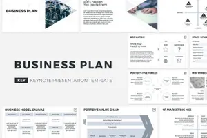国外流行的业务计划书ppt模板Business Plan Keynote Template