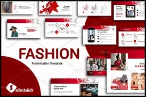 实用的红色系PPT模版Fashion Presentation Template