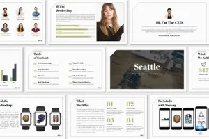 时尚科技基调主题演讲模板Seattle_Keynote_Template