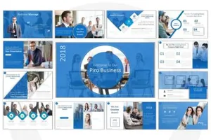 实用的商务蓝PPT模版Piro_Business_Powerpoint