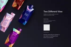 果汁纸盒包装照片级真实优质模型Juice Package Mockup