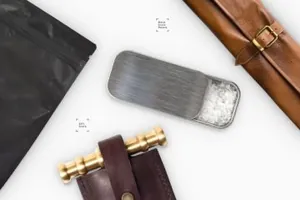 厨房用品设备项目预制场景Hero Kitchen Essentials Mockup Creator