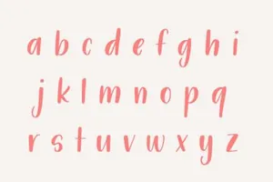 特有亲和力的手写字体 Posie