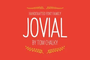 时尚专业个性字体 Jovial Font Family   Bonus Elements!