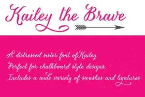 经典手写字体 Kailey Force
