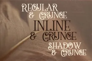 个性故事字体 Flamingo – 6 Vintage Style Fonts