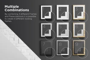 简洁海报墙照框架样机Poster_Frame_Mock-Up
