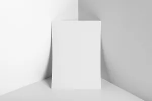 A4单页信签贴图展示模版 letterhead a4 Editorial Mockup