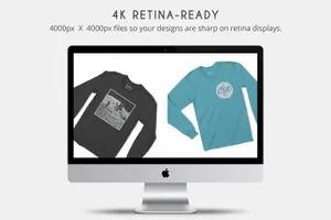 长袖T恤图形图案设计展示样机 Long Sleeve T-Shirt Apparel