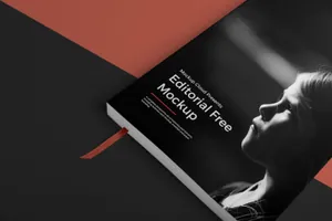 书籍封面贴图展示模版 Softcover Book Mockup 样机模版