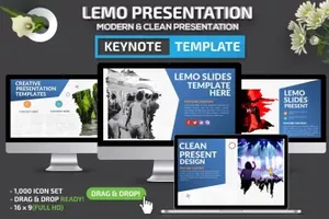 主题演讲Keynote演示文稿设计模板 Lemo Keynote Presentation
