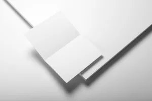 A5折页宣传单贴图展示模版 Bi-fold card a5