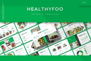 健康饮食文化Keynote演示文稿模板 Healthyfoo – Keynote