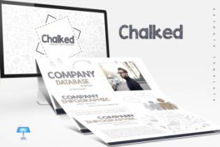 黑板画设计风格创意演示文稿设计模板 Chalked – Keynote Templates