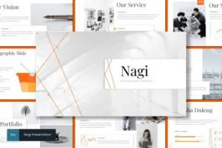 创意设计策划团队工作室幻灯片模板 Nagi – Keynote Template
