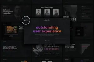 创意设计公司适用Keynote演示文稿模板 Dynamite – Creative