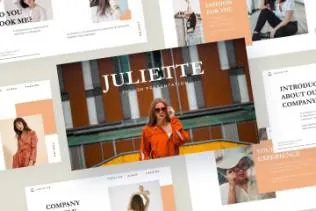 时尚服饰品牌介绍演示文稿模板 JULIETTE – Keynote Template