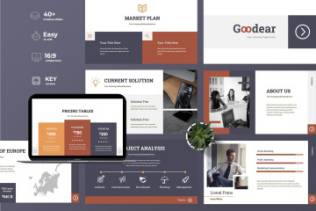 企业公司业务介绍Keynote演示文稿设计模板 Goodear – Business