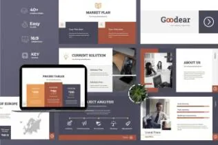 企业公司业务介绍Keynote演示文稿设计模板 Goodear – Business