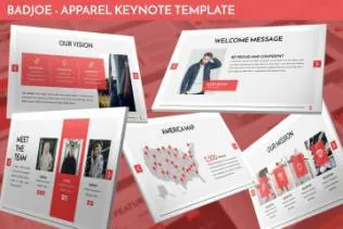 服装主题演讲幻灯片模板下载 Badjoe – Apparel Keynote Template