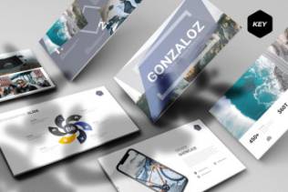 企业团队成员介绍幻灯片模板 Gonzaloz – Keynote Template
