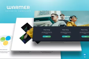 时尚高端多用途企业个人幻灯片模板 Warmer – Keynote Template