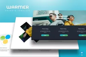 时尚高端多用途企业个人幻灯片模板 Warmer – Keynote Template