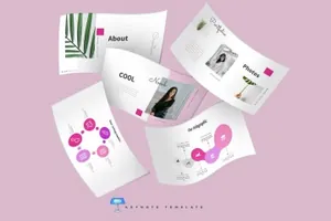 女性品牌文案策划幻灯片演示模板 Nomb – Keynote Template