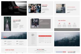 企业项目团队介绍Keynote演示模板 Time Keynote Template