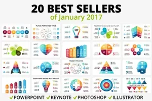 最强大的信息图表幻灯片 Top 20 Infographics Of January