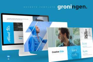 初创企业路演宣传幻灯片模板 Groningen – Keynote Template