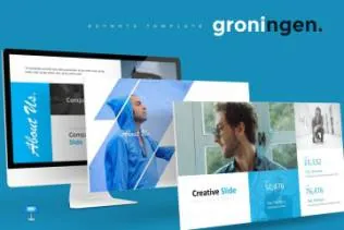 初创企业路演宣传幻灯片模板 Groningen – Keynote Template