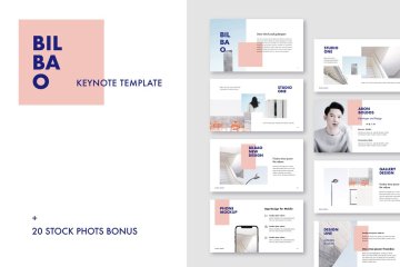 室内创意设计企业幻灯片模板 Bilbao – Keynote Template