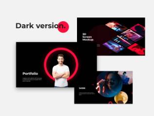 现代简约ppt模板 Rave Circle Powerpoint  Keynote template