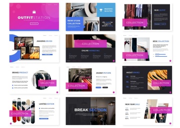 时尚大数据统计的ppt模板