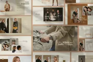 优雅时尚高端简约Google Slides谷歌幻灯片演示模板