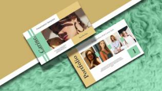 大色块时尚ppt模板下载