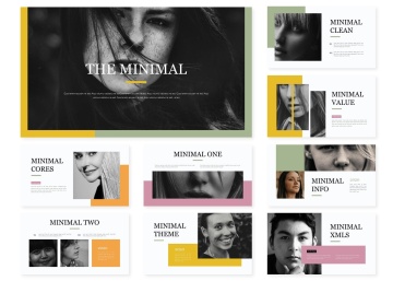 极简主义ppt模板下载