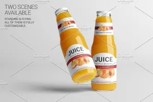 果汁瓶LG模型 Juice Bottle LG Mock-Up 2 V2,0