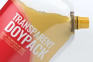 高品质的透明果汁酸奶牛奶包装transparent-doypack-package