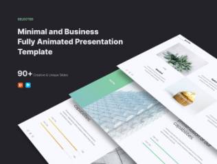 现代创意PPT演示模板 SELECTED - Minimal Presentation Template