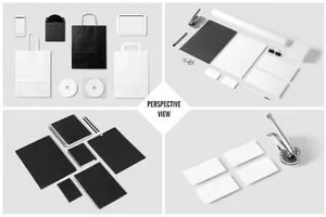 企业文件设计品牌VI展示样机 Corporate Stationery