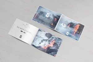 时尚高端多角度的高品质房地产双折页bi-fold-a5-horizontal