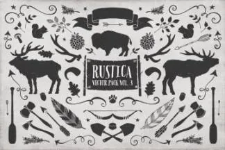 大气的手绘笔刷字体素材 Rustica