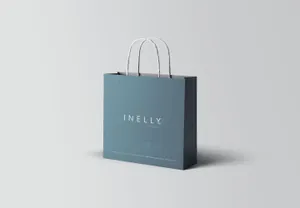 时尚高端多用途房地产纸质购物袋 Paper Shopping Bag Mockup