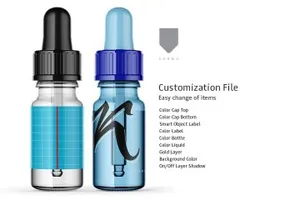 化妆品滴管瓶样机 Dropper Bottle Mockup 2